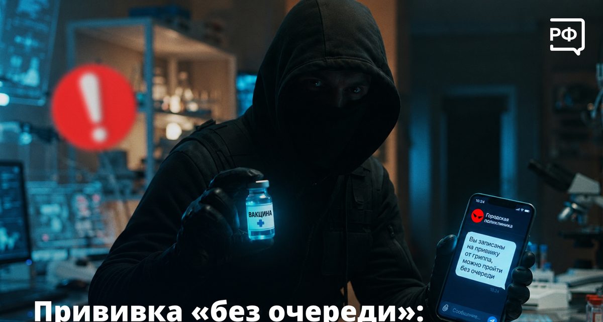 Мошенники обещают прививку от гриппа без очереди и крадут данные Госуслуг
